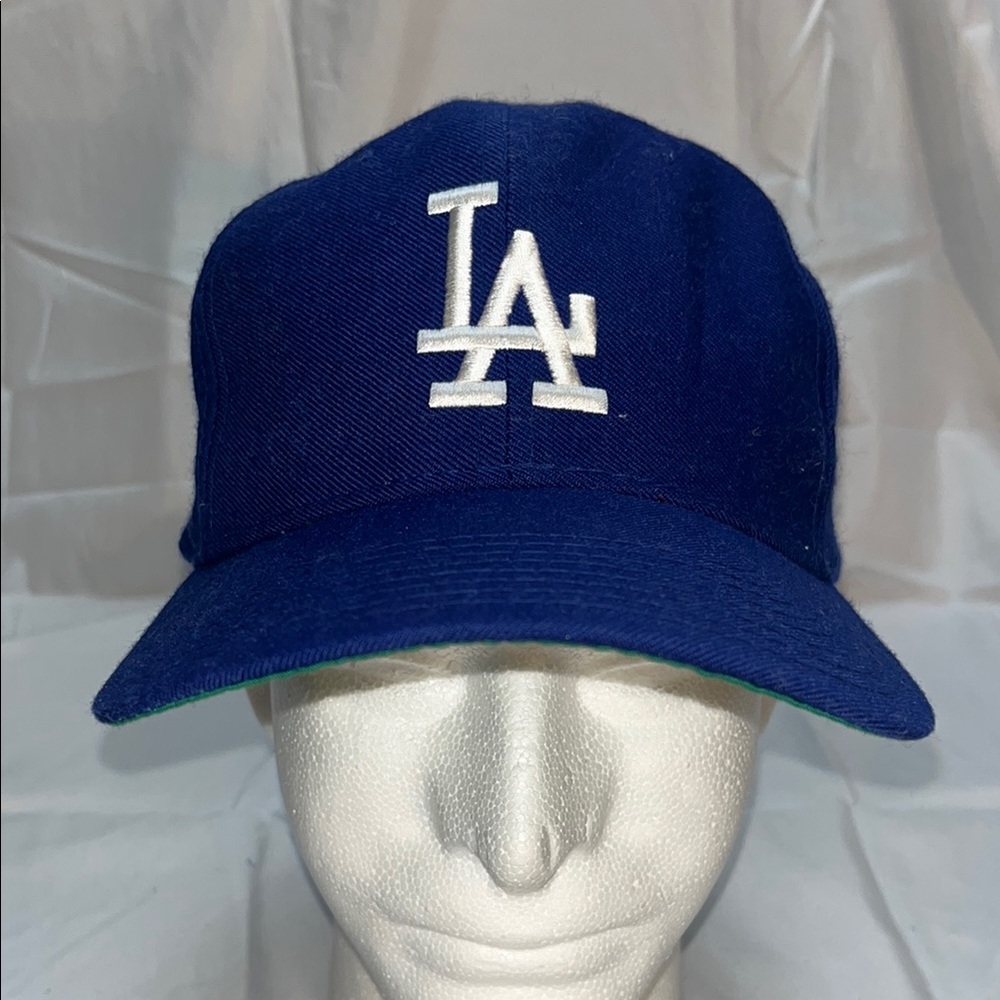 Vintage 90s Wool LA Dodgers Snap Back Hat